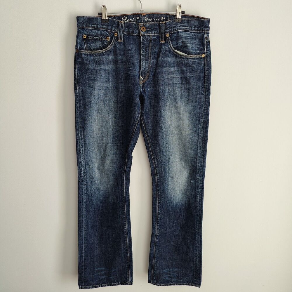 Levis Capital E Hesher Boot Regular Bootcut Jeans Mens 34x33 Made USA Indigo